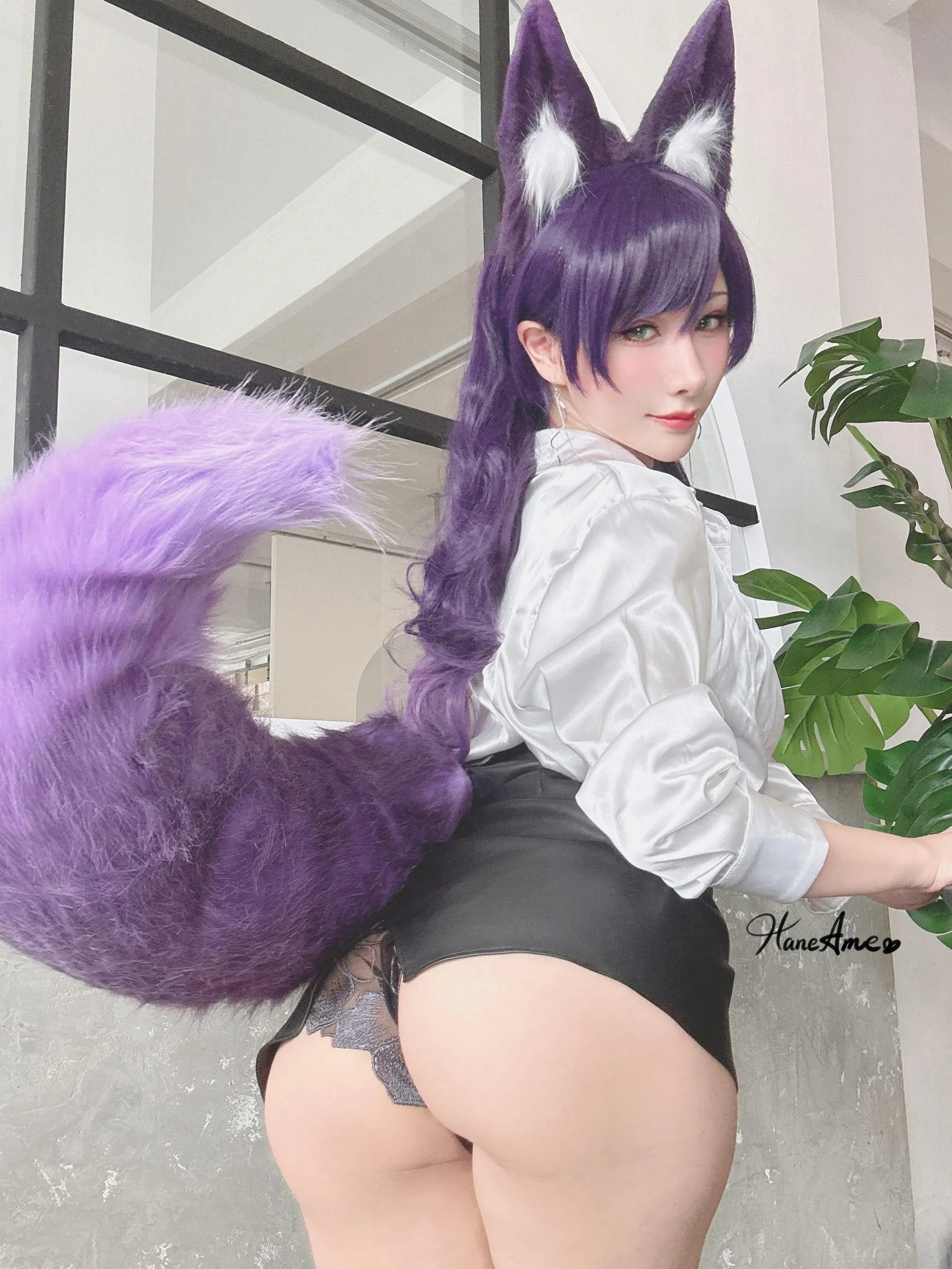 雨波_HaneAme – NO.192.2023年06月新品订阅4套视频-Seki Sexy OL Foxy [51P]插图3